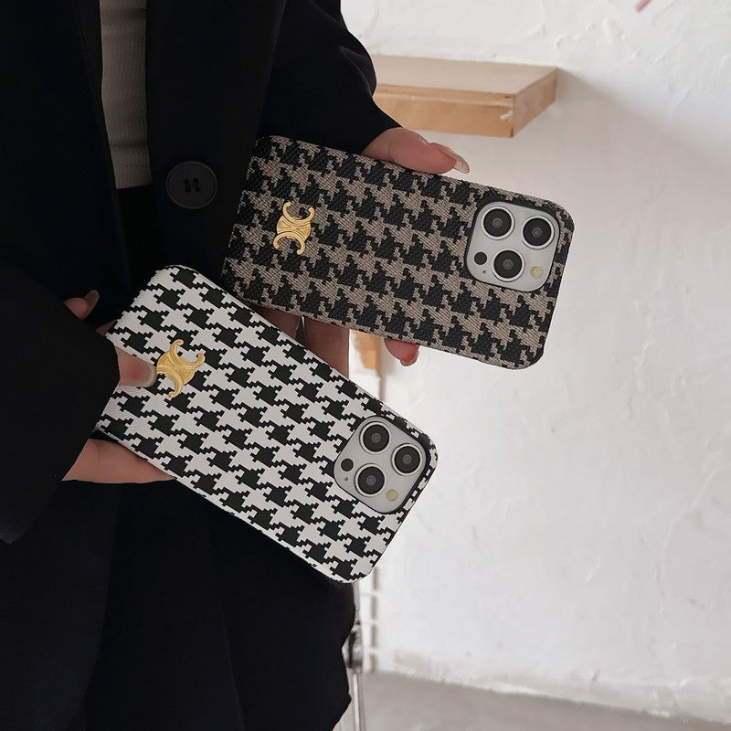 CE Houndstooth iPhone Case