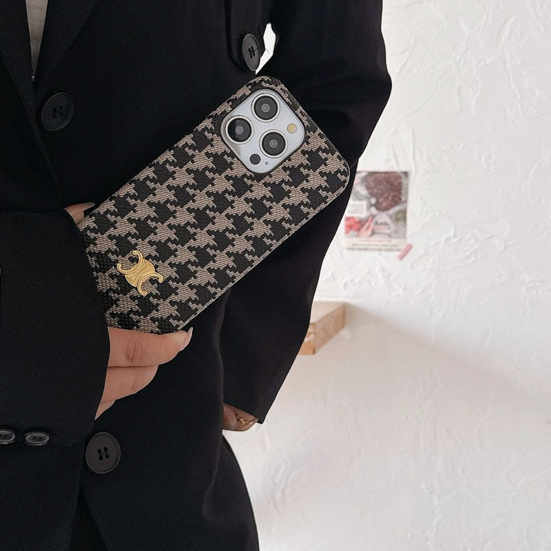 CE Houndstooth iPhone Case