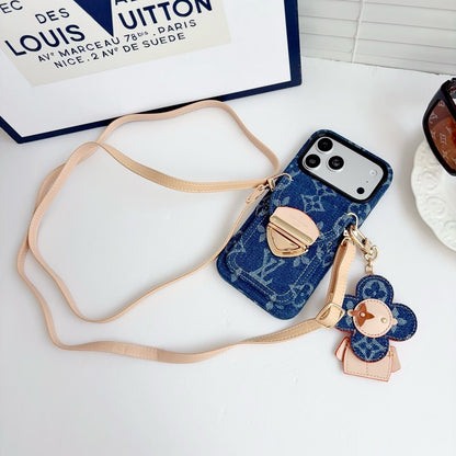 Louis Vivienne Pendant Crossbody iPhone Case