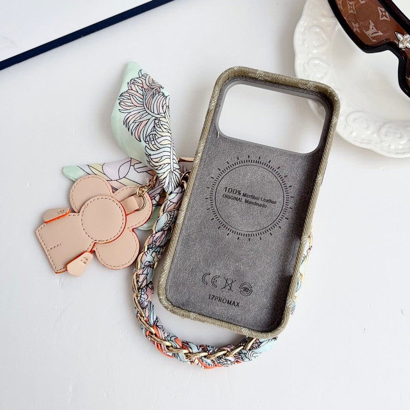 Louis Vivienne Pendant Crossbody iPhone Case