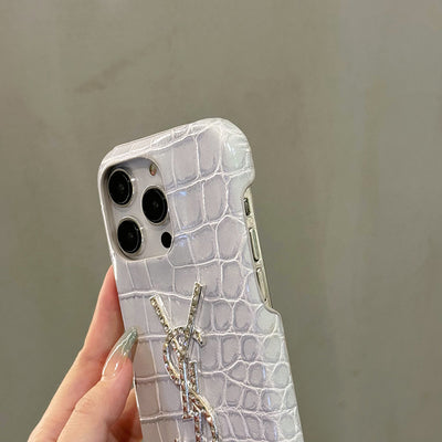 Saint Crocodile Leather Pattern iPhone Case