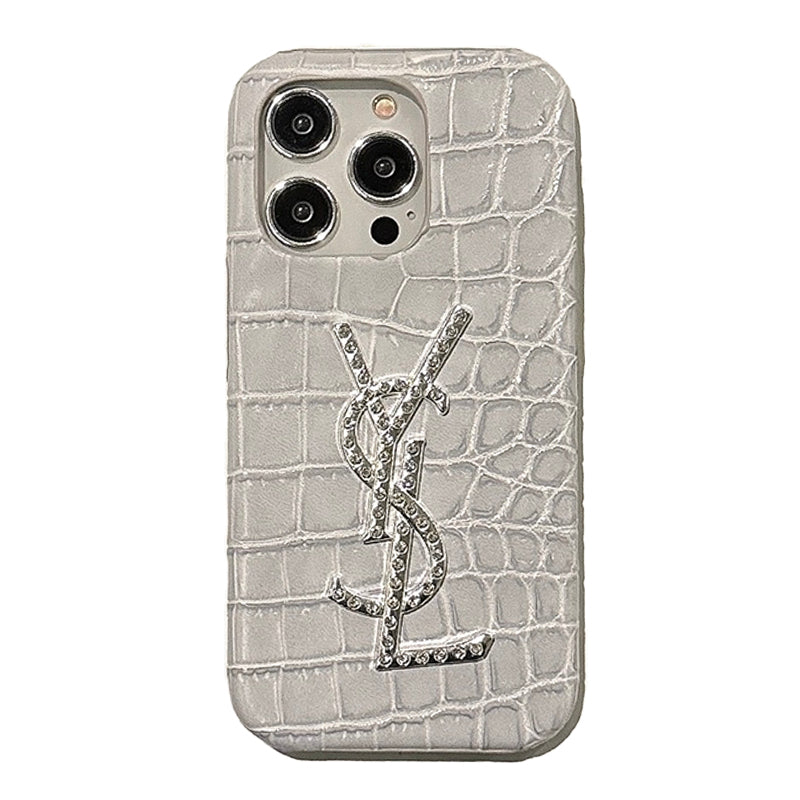 Saint Crocodile Leather Pattern iPhone Case