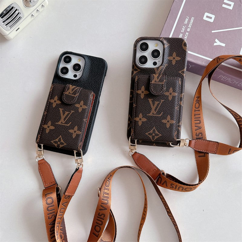 Louis Card Bag Crossbody Chain iPhone Case