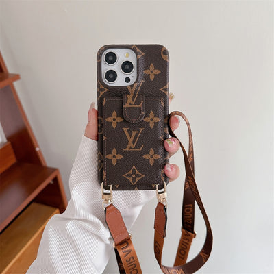 Louis Card Bag Crossbody Chain iPhone Case