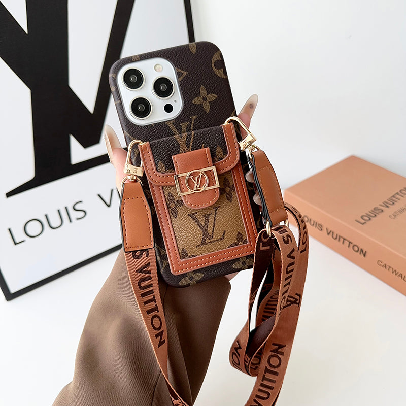 Louis Card Holder Crossbody iPhone Case