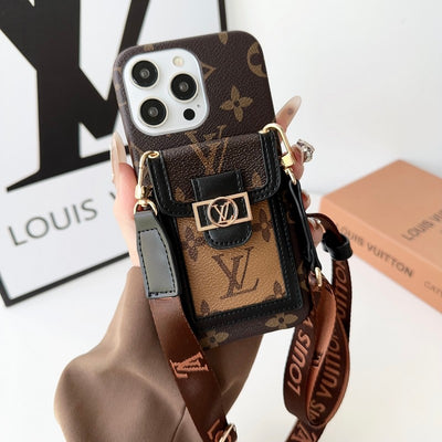 Louis Card Holder Crossbody iPhone Case