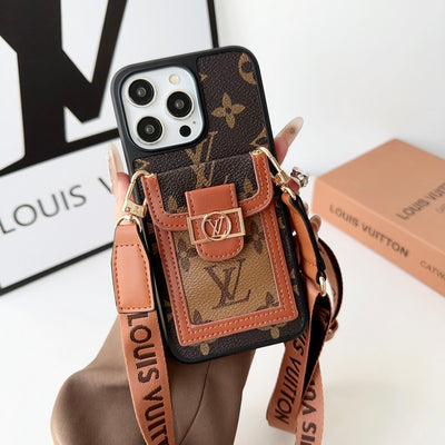 Louis Card Holder Crossbody iPhone Case