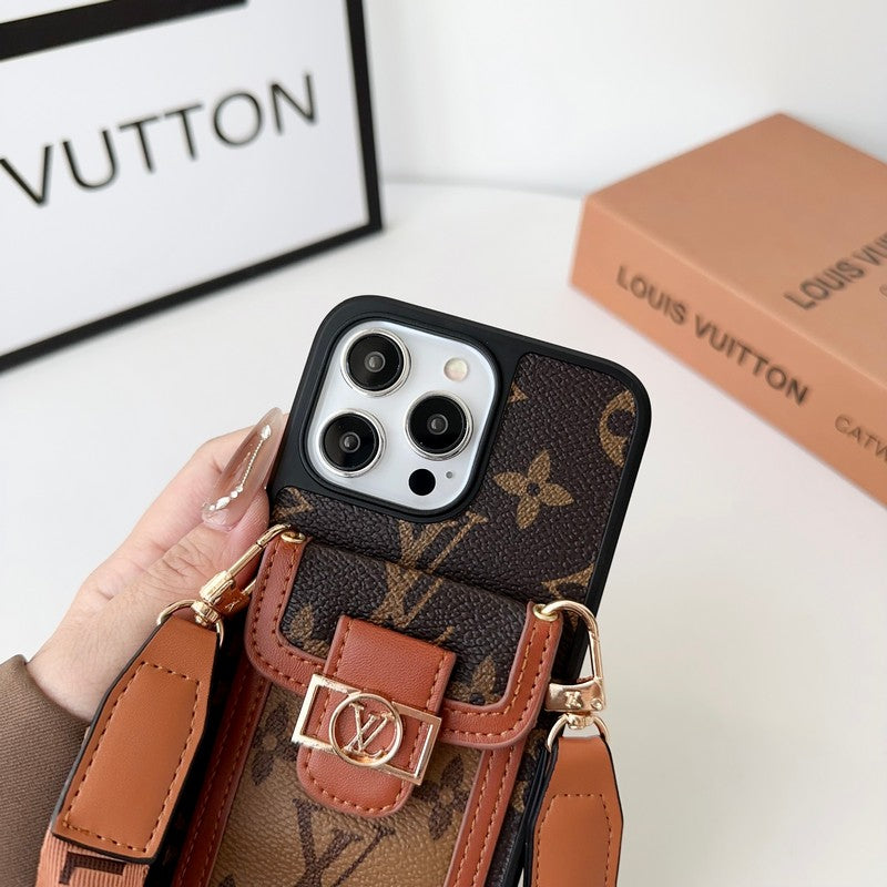 Louis Card Holder Crossbody iPhone Case