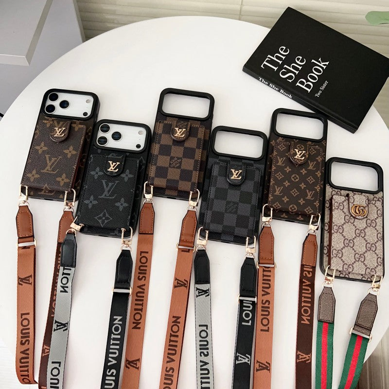 Louis Color Crossbody Card Bag iPhone Case