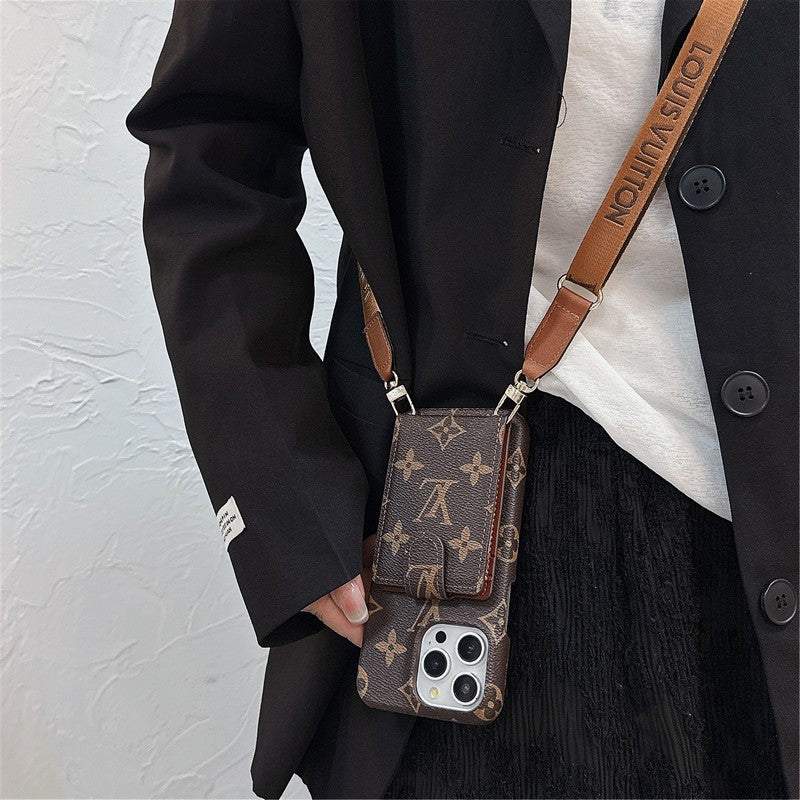 Louis Card Bag Crossbody Chain iPhone Case