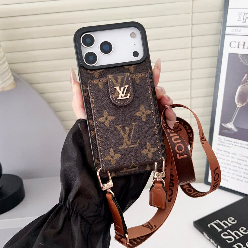 Louis Color Crossbody Card Bag iPhone Case