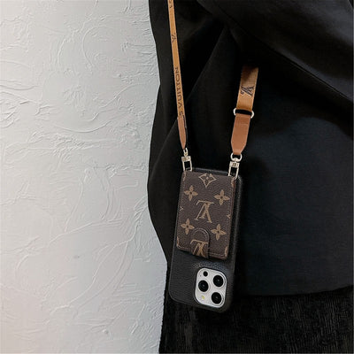 Louis Card Bag Crossbody Chain iPhone Case