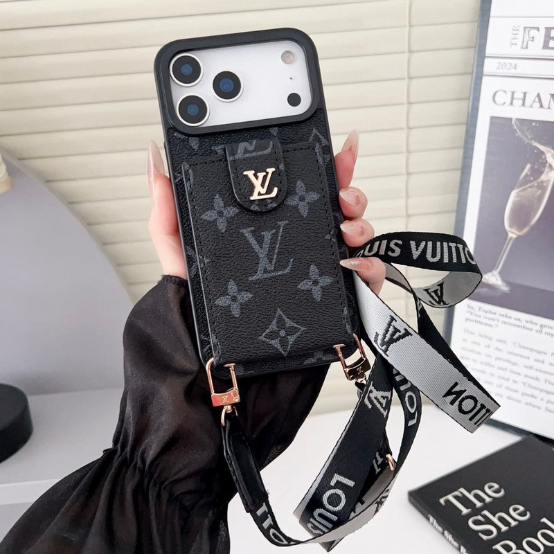 Louis Color Crossbody Card Bag iPhone Case