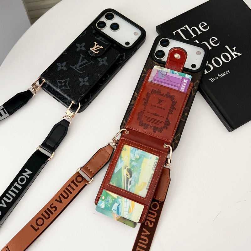 Louis Color Crossbody Card Bag iPhone Case