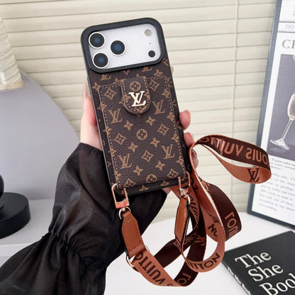 Louis Color Crossbody Card Bag iPhone Case