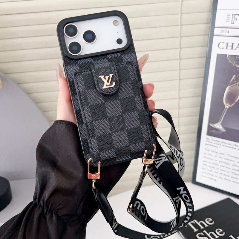 Louis Color Crossbody Card Bag iPhone Case