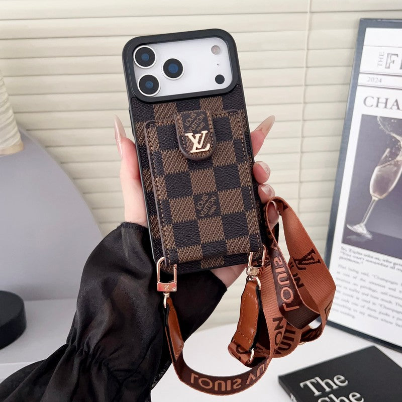 Louis Color Crossbody Card Bag iPhone Case
