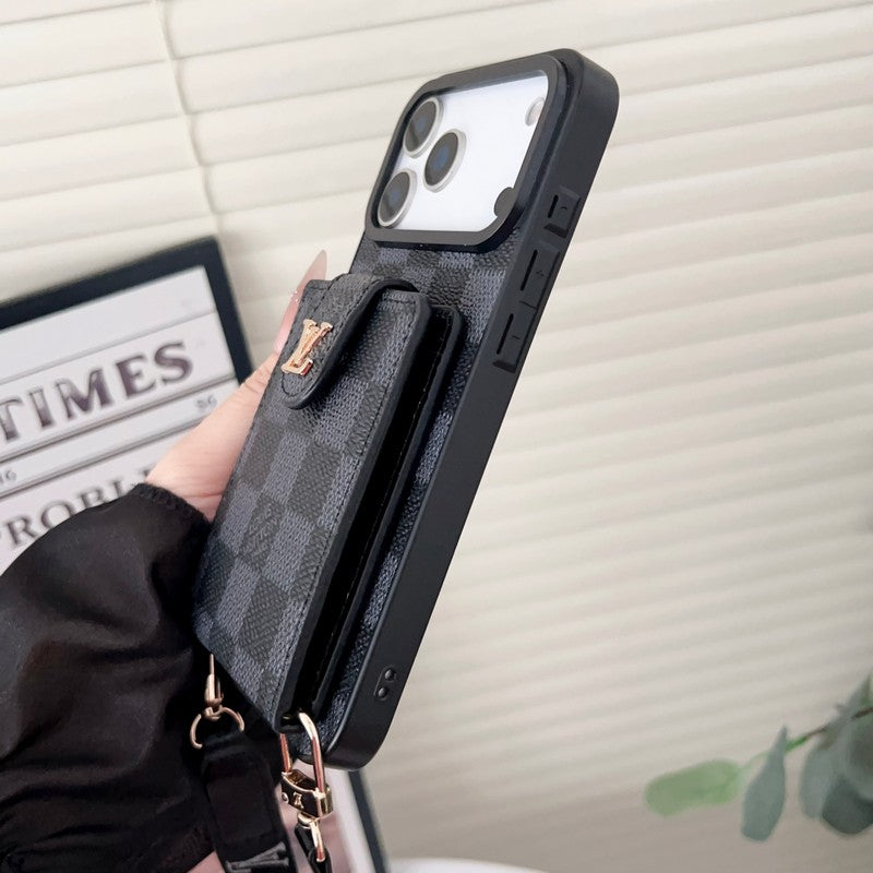 Louis Color Crossbody Card Bag iPhone Case