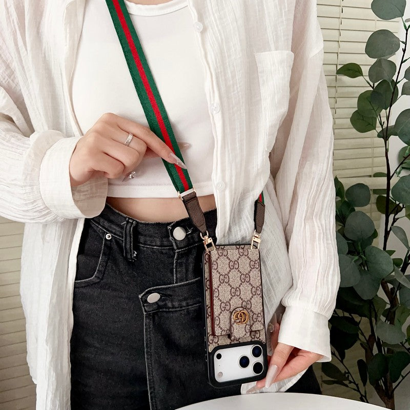 Louis Color Crossbody Card Bag iPhone Case