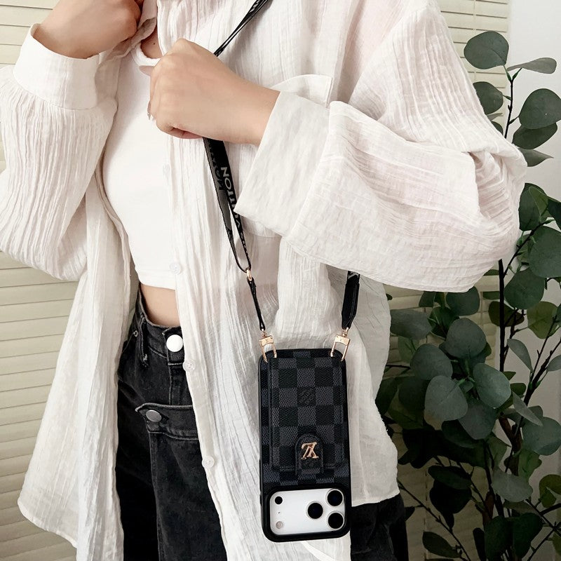 Louis Color Crossbody Card Bag iPhone Case