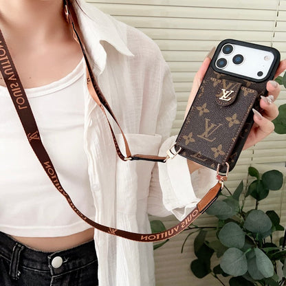 Louis Color Crossbody Card Bag iPhone Case