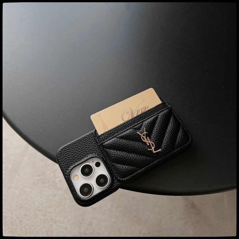 Saint Card Bag Leather iPhone Case