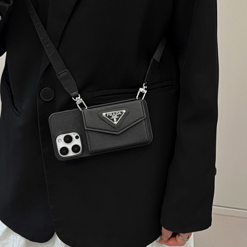 Pra Card Holder Crossbody iPhone Case