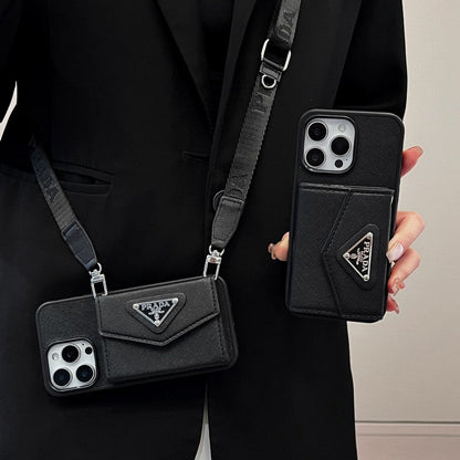 Pra Card Holder Crossbody iPhone Case