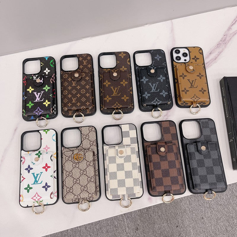 Louis Card Bag Classic Color iPhone Case