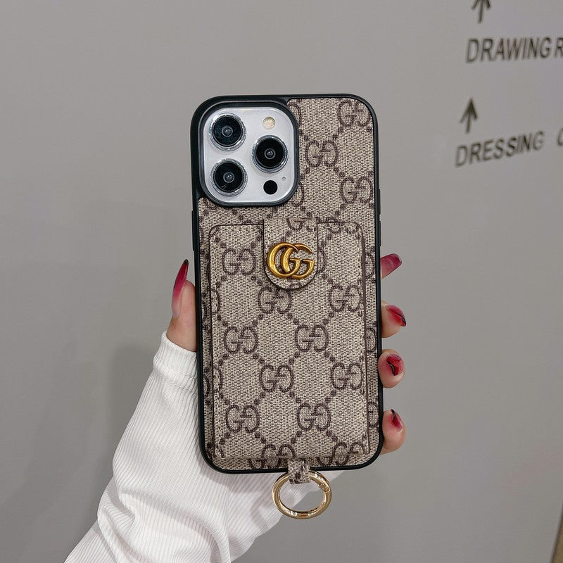 GG Card Bag Chain iPhone Case