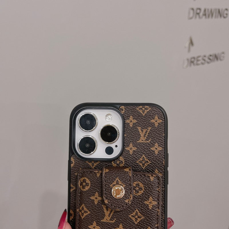 Louis Card Bag Classic Color iPhone Case