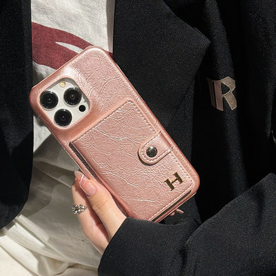 H Card Bag Leather iPhone Case