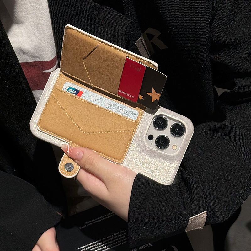 H Card Bag Leather iPhone Case