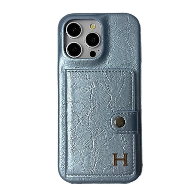 H Card Bag Leather iPhone Case