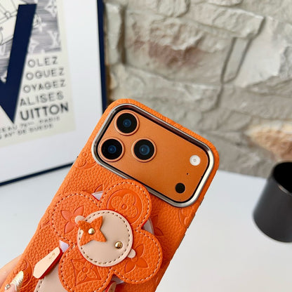 Louis Vivienne MagSafe Gold Chain iPhone Case