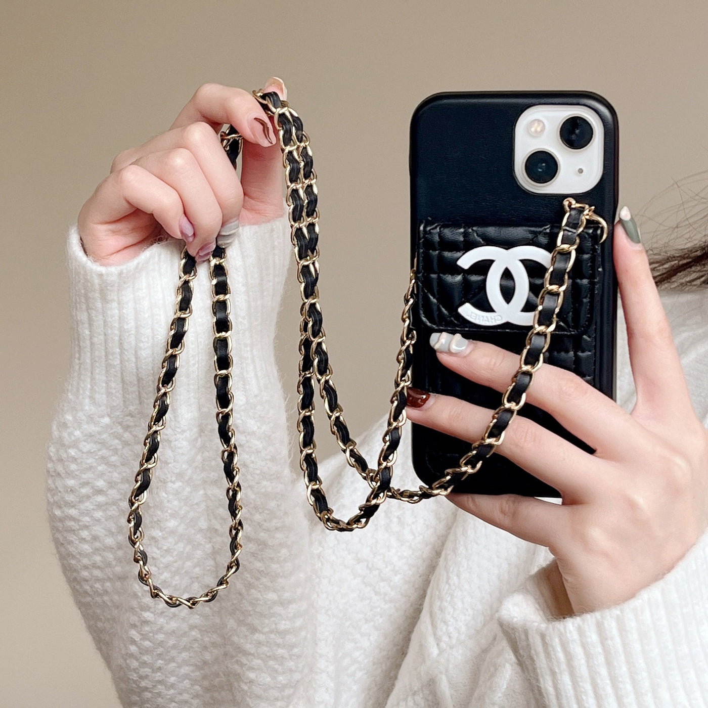 CC Card Holder Chain iPhone Case