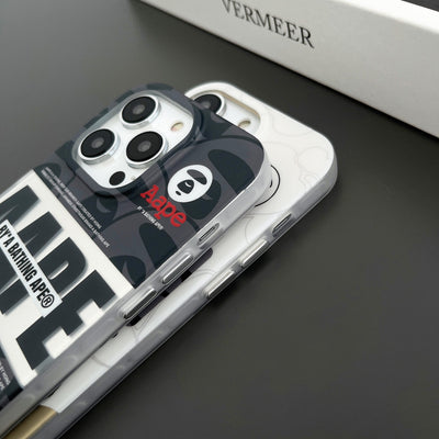 Ape Black & White iPhone Case