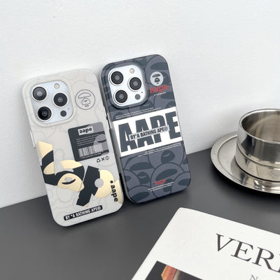 Ape Black & White iPhone Case