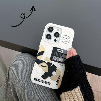 Ape Black & White iPhone Case