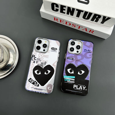 CD Play Silver & Purple iPhone Case