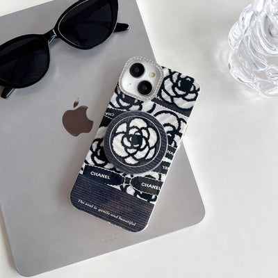 CC MagSafe Crystal Camera Camellia iPhone Case