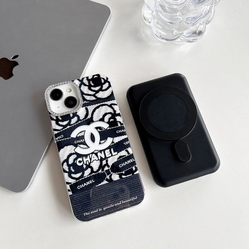 CC MagSafe Crystal Camera Camellia iPhone Case