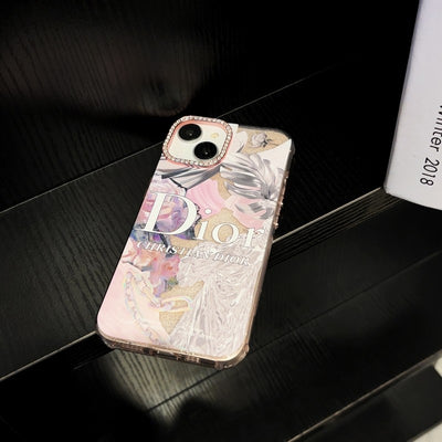 CD Crystal Pink Flower iPhone Case