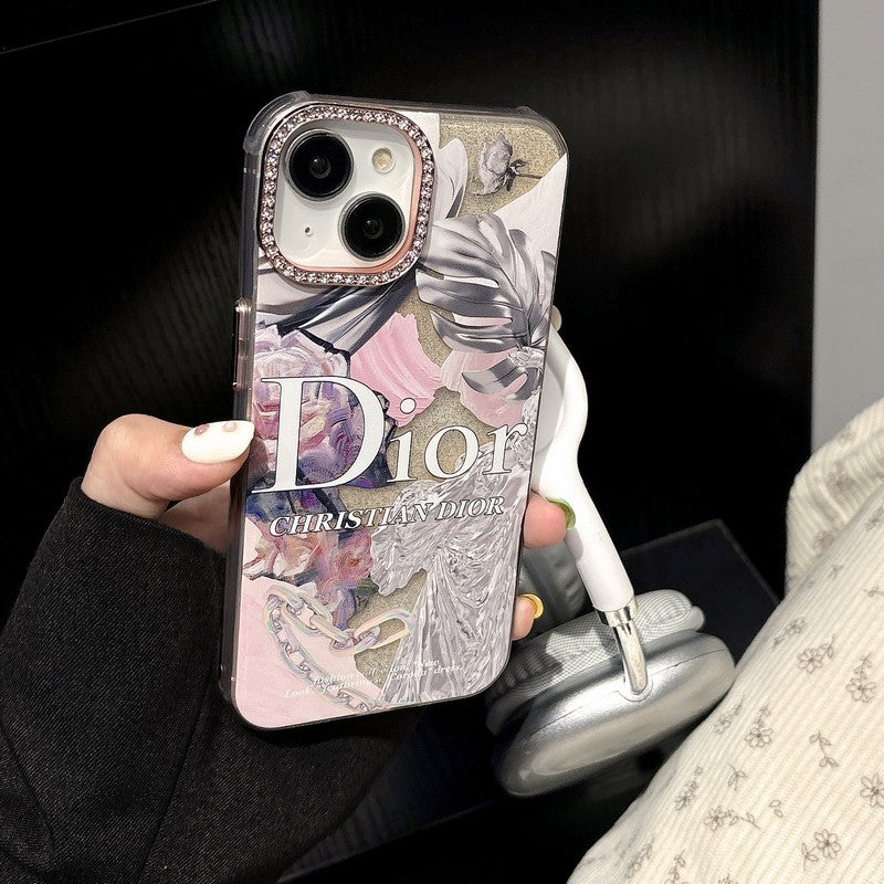 CD Crystal Pink Flower iPhone Case