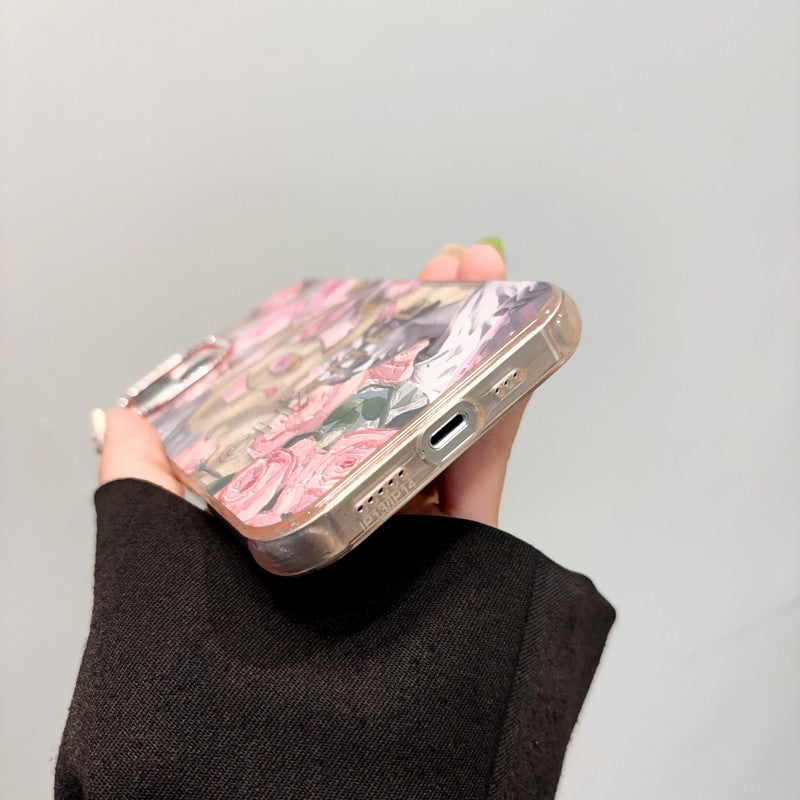 CC Crystal Pink Flower iPhone Case