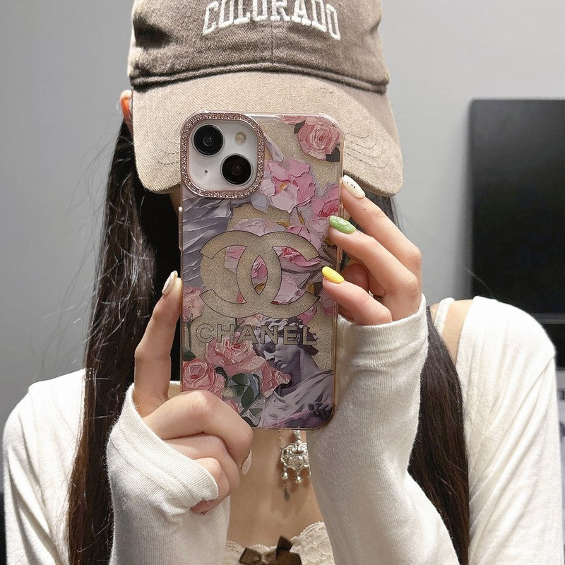 CC Crystal Pink Flower iPhone Case