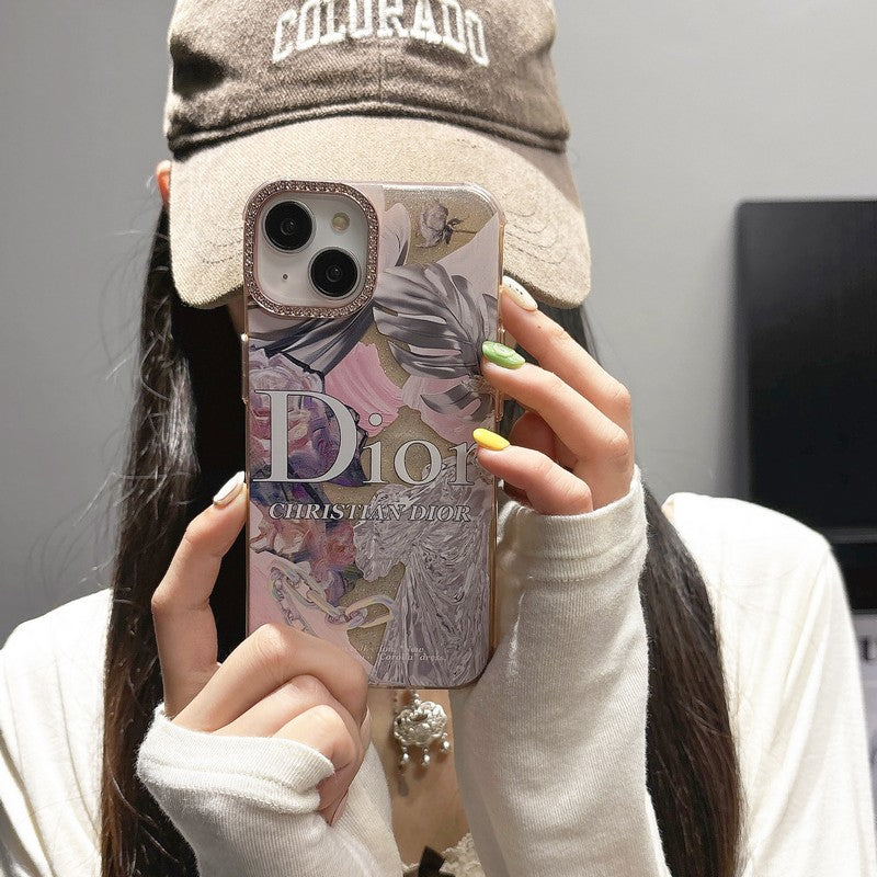 CD Crystal Pink Flower iPhone Case