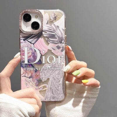 CD Crystal Pink Flower iPhone Case