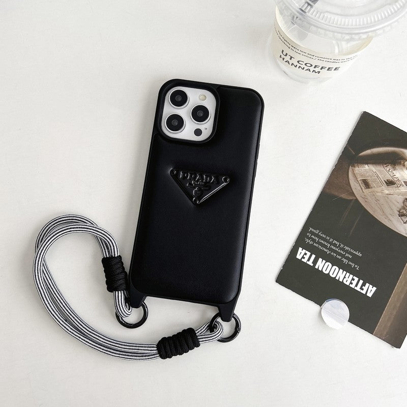 Pra Wristband Leather iPhone Case