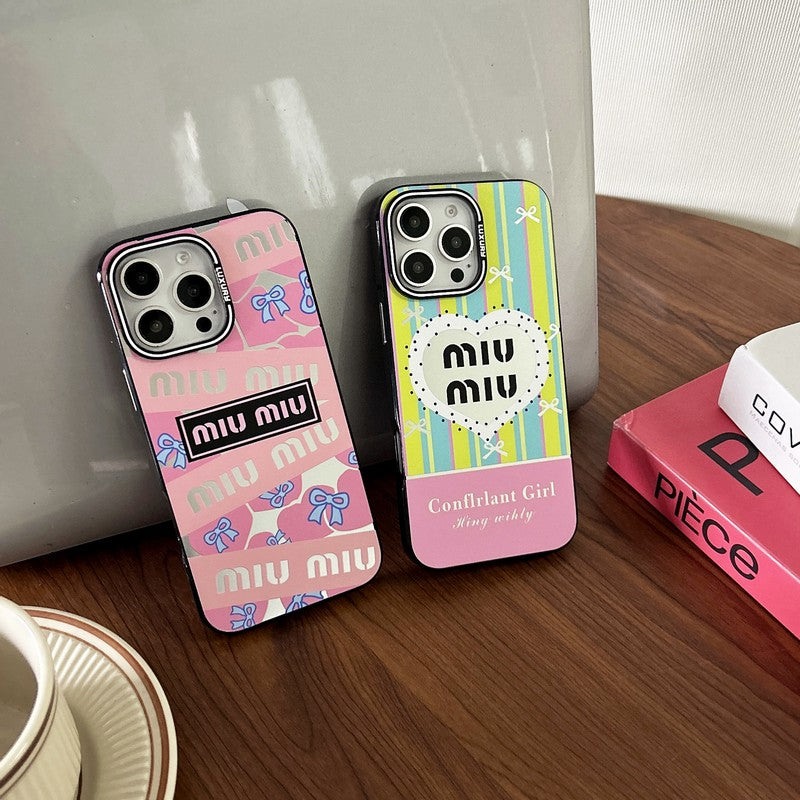 Miu Pink & Green iPhone Case